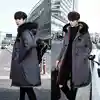 Fashion Winter Jacket Men Hooded Thicken Warm Parka Long Coat Casual Loose Mens Overcoat Cotton Padded Jacket Plus Size M-5XL ► Photo 2/6