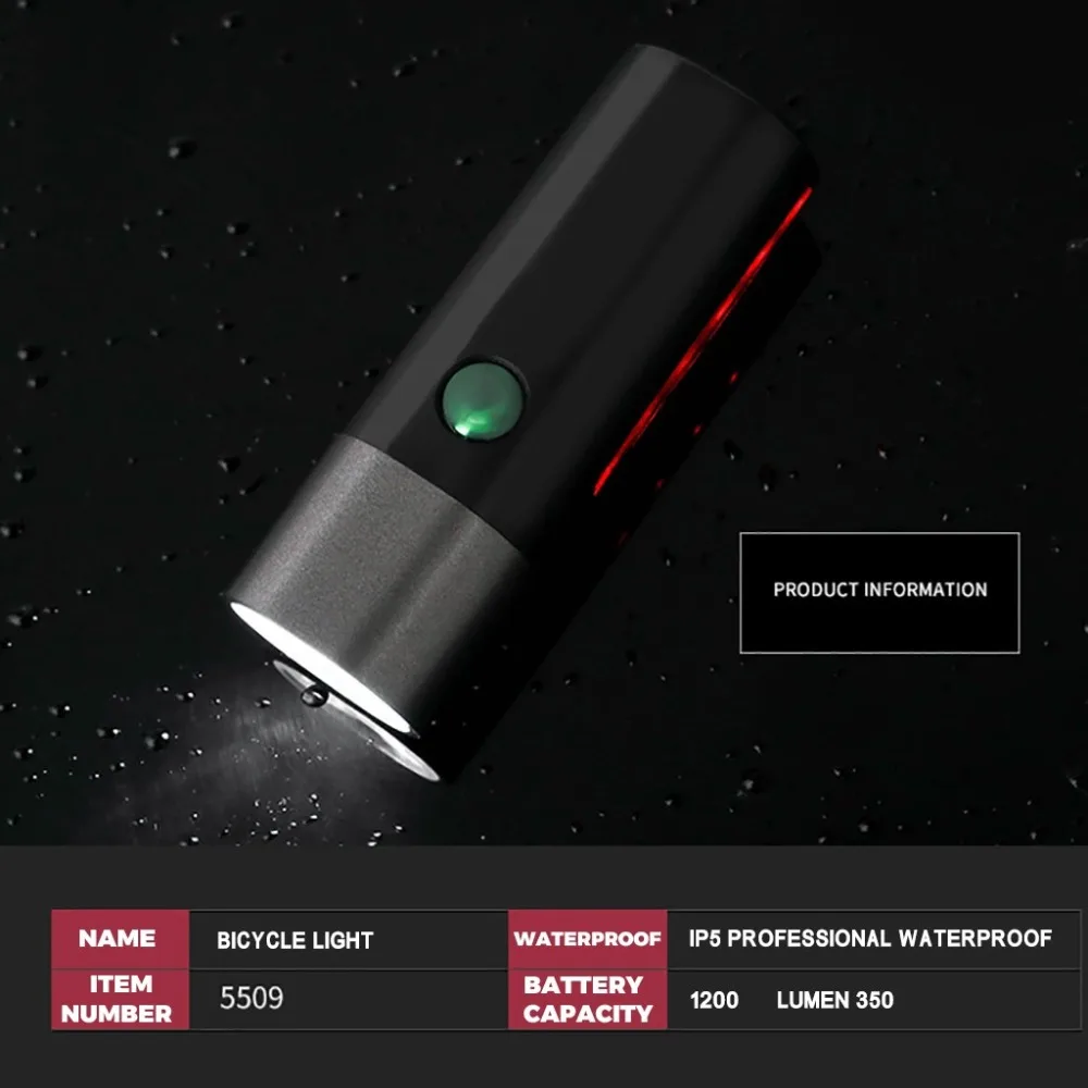 Best waterproof cycling bicycle lights mtb bike LED driving lights battery mobile power bank usb front flashlights 7
