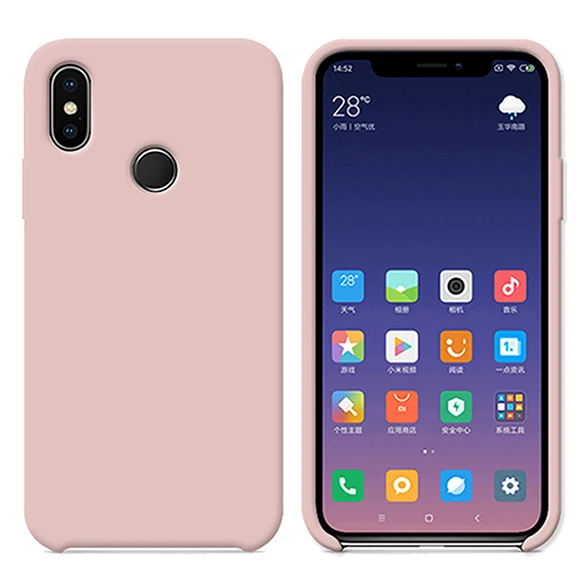 Официальный жидкий силиконовый чехол для телефона для Xiaomi Redmi Примечание 7 8 9, 6 комплектов/партия, 5 K20 Pro 5 Plus 4X 6A для Xiaomi 9 8 SE A2 A3 Lite S2 крышка - Цвет: pink