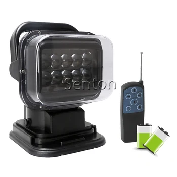 

360 Degree Rotating With Cigarette Lighter 50W Remote Control Led Work Light, Led Search Light With Magnet For Jeep