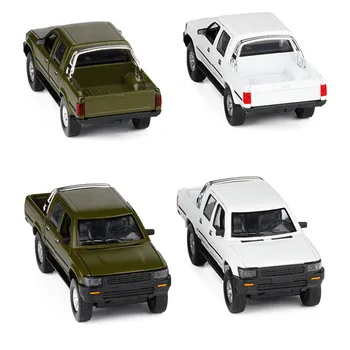 

High Simulation Pickup Truck Model Sound Light Military Car Model for 1/32 Hailax Pickup Model Toy