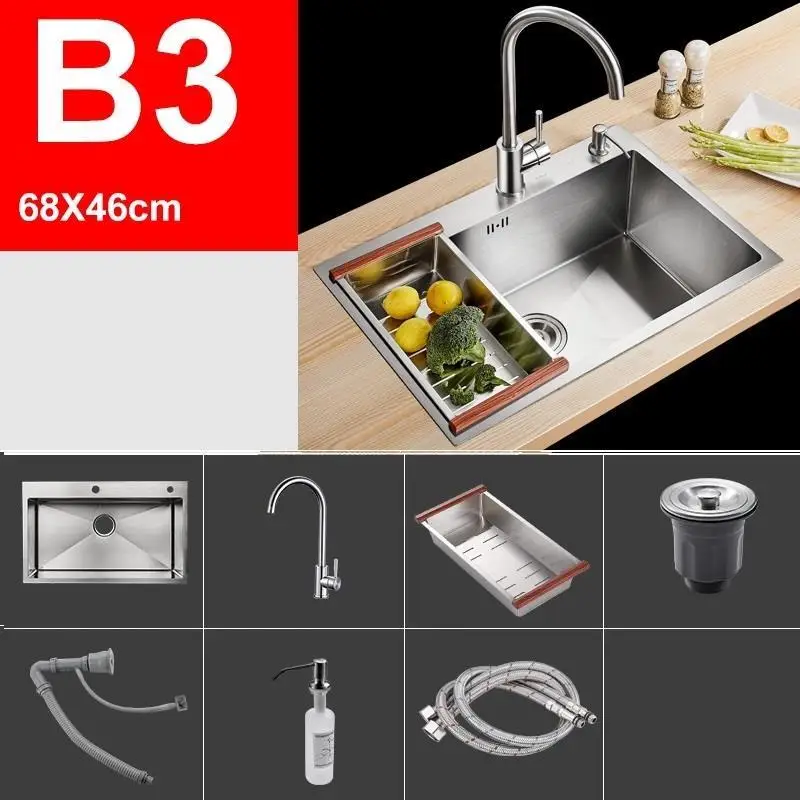 Number 3 Кран Acero Inoxidable Spoelbak Lavello Cucina Para кухня Куба Pia Cozinha De Cocina Fregadero Lavabo раковина для мытья посуды - Цвет: Number 3