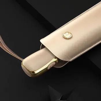 

New Luxury Ultralight Umbrella Rain Women Fully-Automatic 3Folding Business Umbrellas 6Bone Small Umbrella Travel Gift Parasol