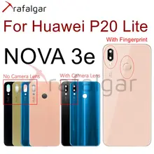 Для huawei P20 Lite Крышка для батареи Задняя стеклянная дверь корпус чехол для huawei P20 Lite Крышка для батареи задняя панель с объективом камеры
