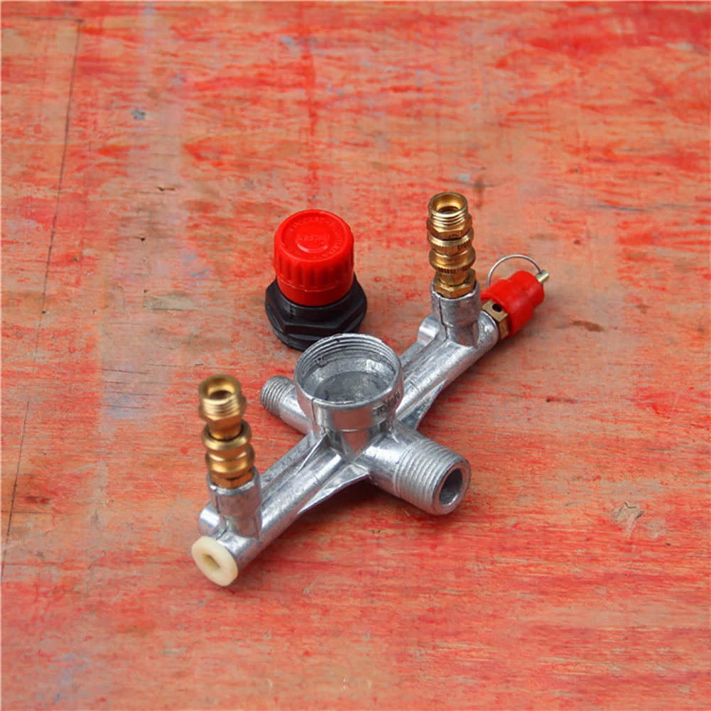 Gauges Bracket Regulator Aluminum Tool Pressure Control Accessories Air Compressor Relief Manifold Durable Switch Set 90-120PSI