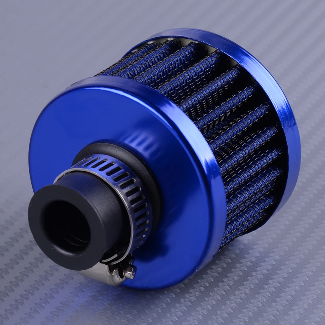 

DWCX Blue Auto Universal Racing Car Mini Cold Air Intake Filter Turbo Vent Crankcase Breather Valve Cover 12mm