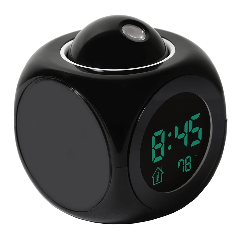 New Fashion Attention Projection Digital Weather LCD Snooze Alarm Clock Projector Color Display LED Backlight Bell Timer