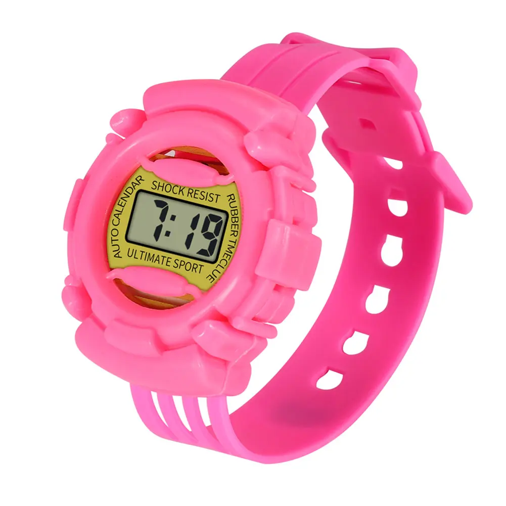 Легкие и прочные детские повседневные электронные часы детские силиконовые спортивные часы KS-shipping