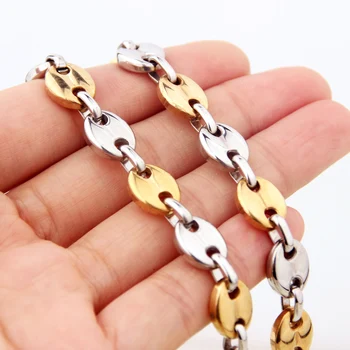 

Tiasri 9mm Stainless Steel Melon Seed Chains for Men and Women Bohemian Style Bracelet Best Gift Friend Jewelry Wholesale
