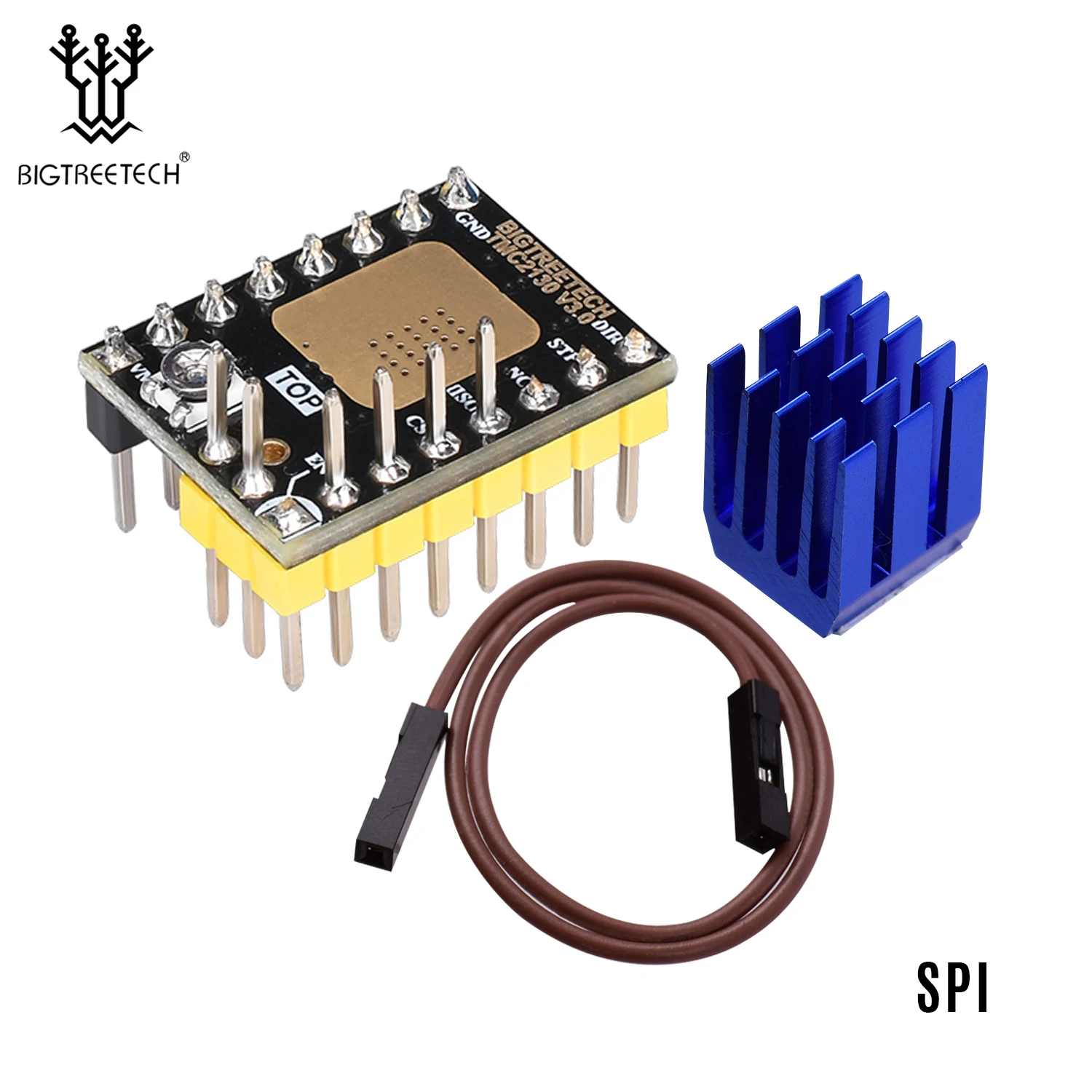 Controlador de Motor paso a paso TMC2130 V3.0, silencioso con disipador de calor, paso/DIR y SPI, Compatible con SKR V1.3 MKS GEN L, placa de Control