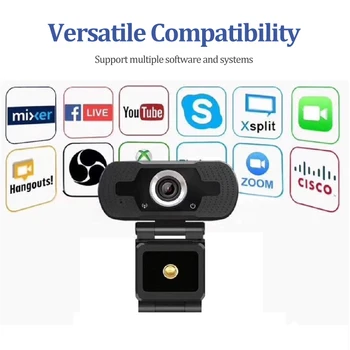 

USB Webcam Full HD 1080p With Microphone Built-in Digital Audio Computer Web Camera L69 Suitable for PC Free Shipping