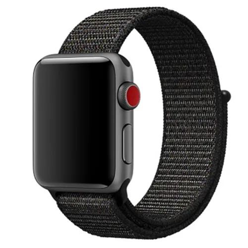 Нейлоновый браслет-петля 40 44 мм для Apple watch band 4 5, спортивный сменный ремешок, аксессуары, дышащая повязка для Iwatch 3 2 1 38 42m - Цвет ремешка: black gold