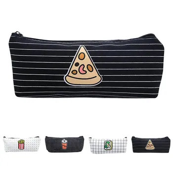 

Cute Fries Cola Fast Food Canvas Pencil Case Stationery Storage School Office Organizer Bag GY88