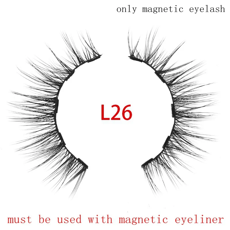 Eyewin magnetic eyelashes for magnetic eyeliner 5 Magnet eyelash False eyelash Natural long for drop ship and wholesale - Цвет: L26