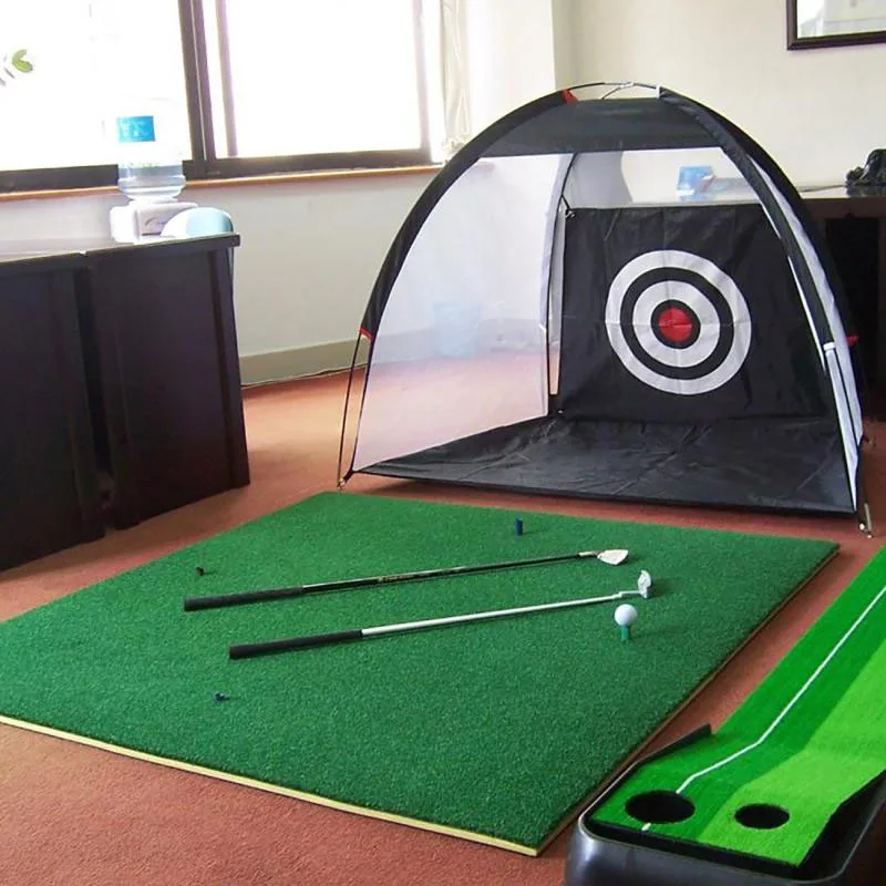 2M Golf Practice Net Golf Hitting Cage Indoor Outdoor Garden Grassland Practice Tent Golf Training Home Sports Equipment XA147+A 3