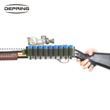 Тактический крюк-петля, 9 патронов, держатель для ружья, чехол для ружья, вставка для карт, с клейкой задней частью, для 12 калибра