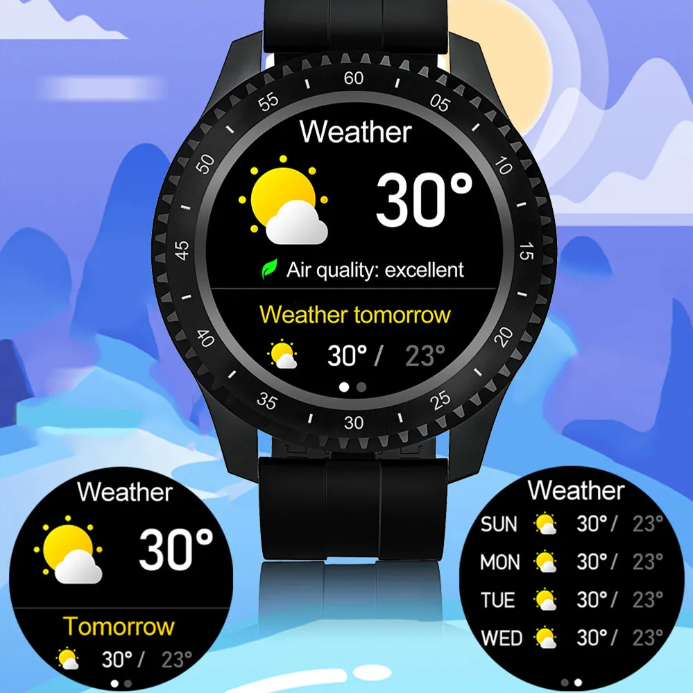 

NEW Smart Watch Men Women F17 Touch Sports Clock Heart Rate Monitor Weather Forecast IP68 Waterproof smart for IOS Android watch