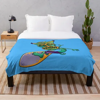 

Tiki Surfer Dude Throw Blanket Soft Sherpa Blanket Bed Sheet Single Knee Blanket Office Nap Blanket