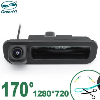 

GreenYi 170° 1280*720P HD Starlight Night Vision Car Rear View Camera Trunk Handle Camera For Ford Focus 2012 2013 For Focus 3