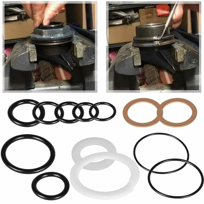 Kit Di Guarnizioni Di Ricambio Universale Per Martinetto Da Pavimento - 29 Pezzi, Adatto Per Modelli AM200F Matco 2 Ton E Simili, Guarnizioni In Gomma Resistente E Cuscinetti In Acciaio