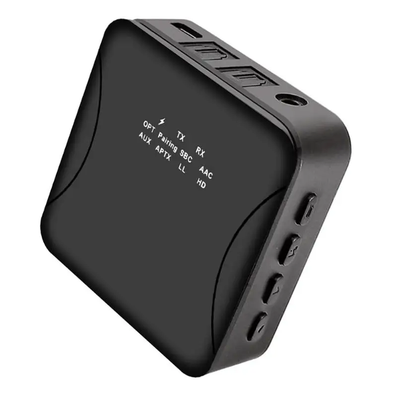 

CSR8675 Bluetooth Transmitter Receiver APTX Audio Portable Practical CSR 8675 600MAH Vehicle Adapter with 3.5mm AUX Optical