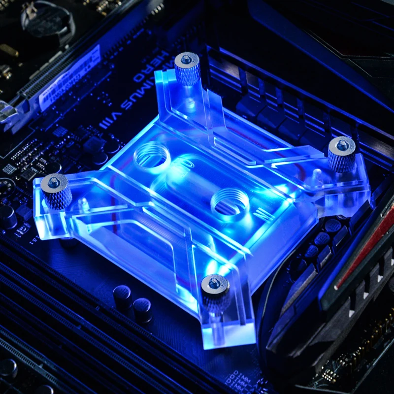 SYSCOOLING cpu блок водяного охлаждения C27 красочный светильник микроохладитель для воды канал медная Нижняя пластина Intel компьютерный сплит