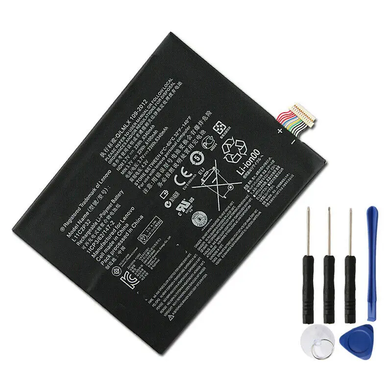 Замена батареи планшета L11C2P32 для lenovo IdeaTab S6000 A7600 B6000 6340mAh