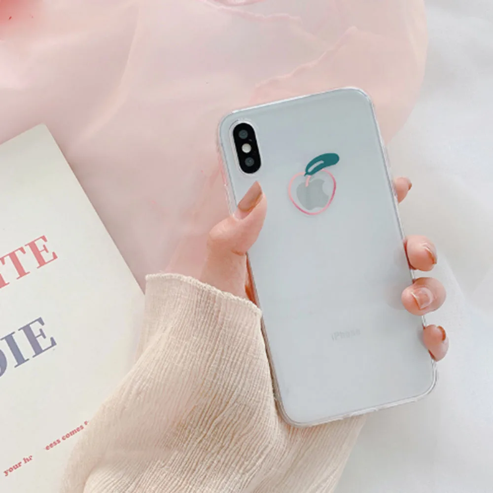 Горячая Распродажа чехол для телефона с фруктовым персиком iPhone 11 Pro XS Max 6 6S 7 8 Plus X XR