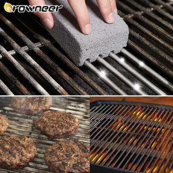 

BBQ Cleaning Brick Glass Powder Barbecue Racks Brush Oven Removing Stains Grease Tool Handheld No Toxic Smell Reusable Cleaner
