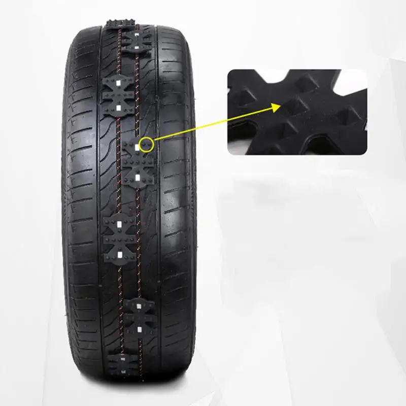 High Toughness Universal Waterproof Anti Snow Wheel Tire Anti-skid Emergency Chain For Car Truck SUV MPV Vehicles Safety Tool