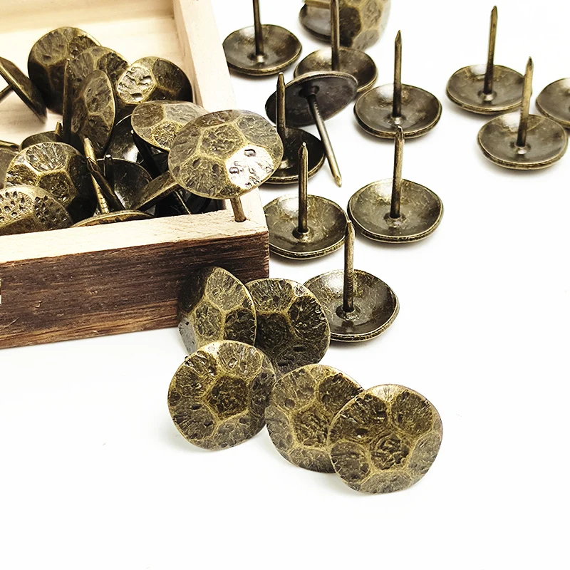 10pcs Vintage Style Decorative Nails Furniture Tacks Upholstery Studs Applied Jewelry Gift Box Antique Upholstery Tacks