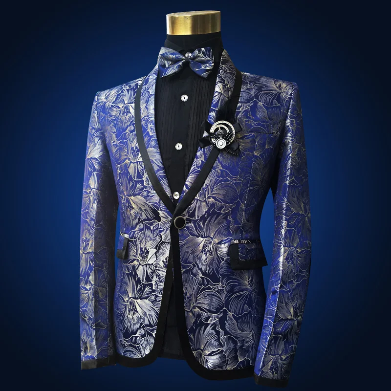 Золотой костюм Lastest пальто брюки дизайн Traje Hombre 4xl костюм Homme свадебные костюмы для мужчин сценический костюм смокинг Золотой Серебряный Синий