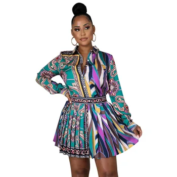 Efe 2 Piece Set African Chiffon Dress