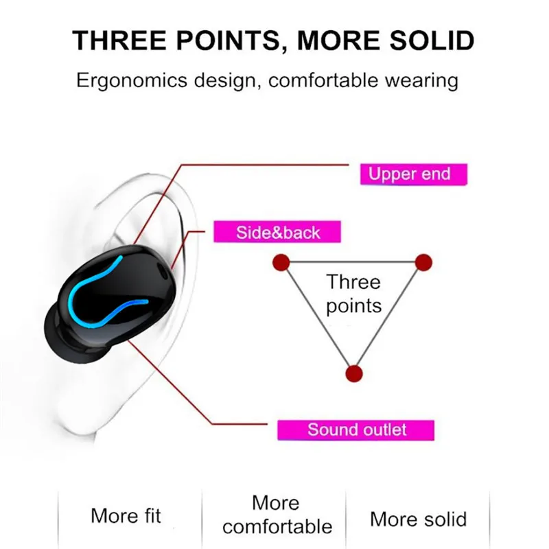 Беспроводные наушники Bluetooth 5,0 TWS, гарнитура, мини спортивные наушники для бега, Поддержка IOS/Android телефонов, светодиодный дисплей