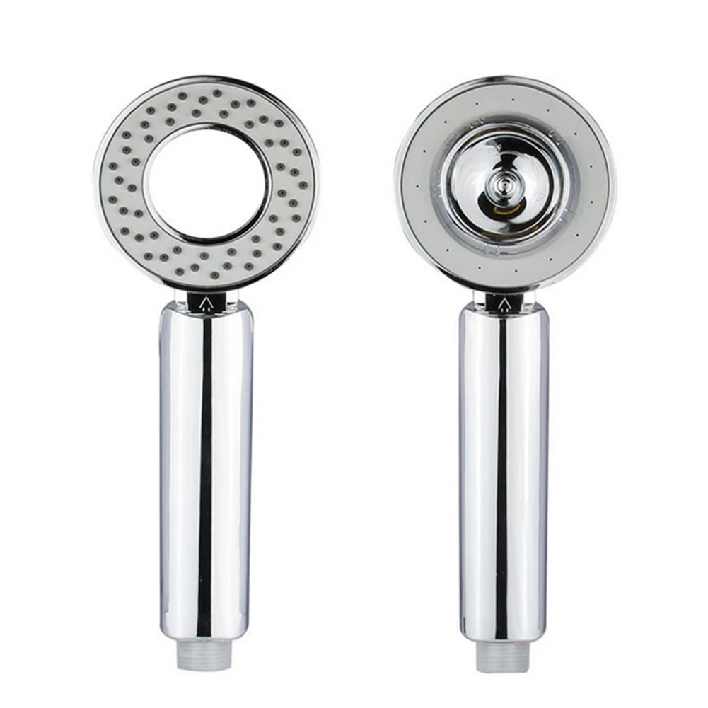 Shower Head Handheld High Pressure Bathroom Water Saving Booster Spa Double-sided Sprayer Adjustable ABS