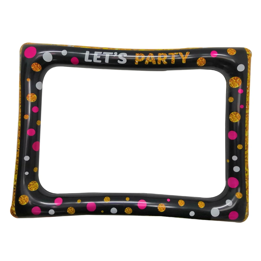 

New Year Photo Frame Inflatable Photo Frame Hand-Held Photo Prop Photography Accessories Party Supplies