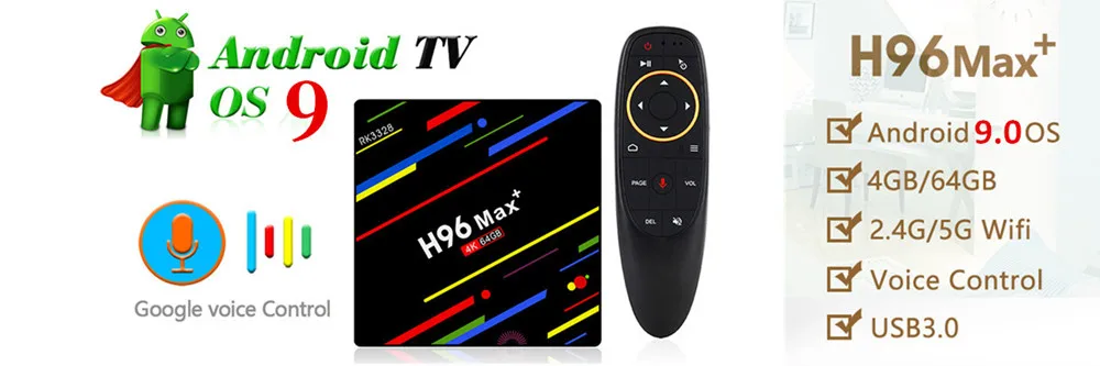 H96 Max x2 Android 9,0 Amlogic S905X2 LPDDR4 четырехъядерный процессор 4 ГБ 32 ГБ 64 Гб 2,4G и 5 ГГц Wifi BT H.265 4K телеприставка Smart tv box H96 Max