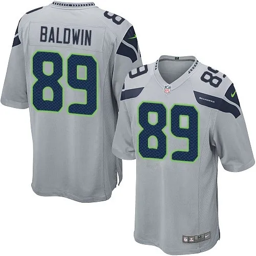 Бежевый Мужские футбольные майки Seattle Shaquem Griffin Russell Wilson Bobby Wagner Doug Baldwin - Цвет: Бежевый