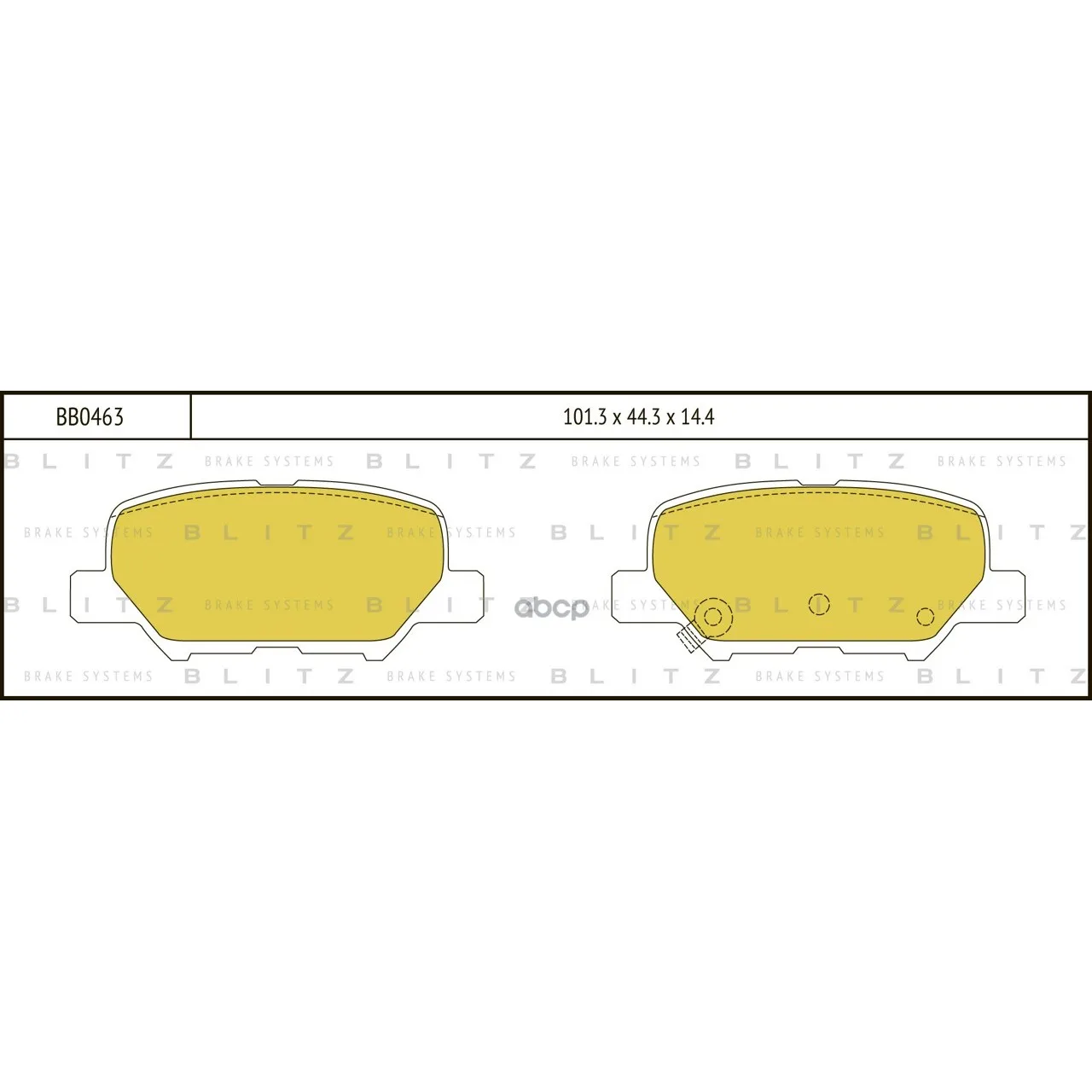 Колодки Тормозные Дисковые Citroen C4 12-Mazda 6 12-Mitsubishi Asx/Outlander 10-Peugeot 4008 12- Blitz арт. BB0463