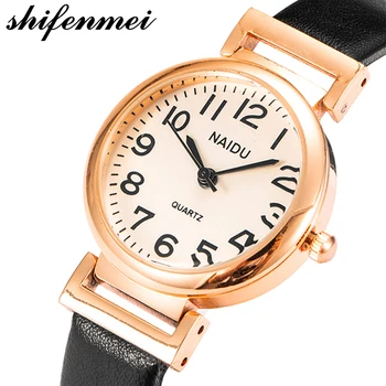 

shifenmei Women Watch Luxury Leather Bracelet Casual Quartz Wristwatch Women Watches Clock reloj mujer lady watch for woman