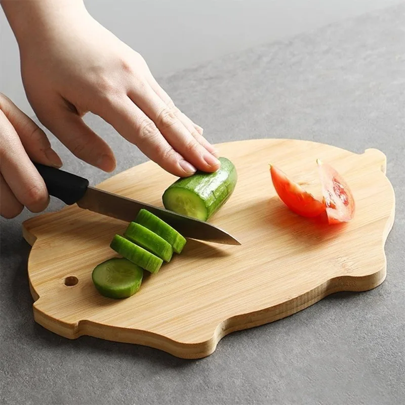 Cute Bear Natural Wooden Cutting Board / Chopping Tray – Peppery Home