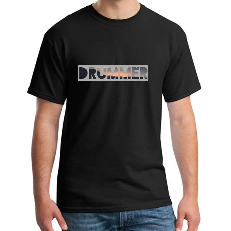 

Fitness Drum Set Drummer Gift Cymbals Concert t shirt XXXL 4Xl 65XL Comical VELOUR Leisure gents tee t shirts