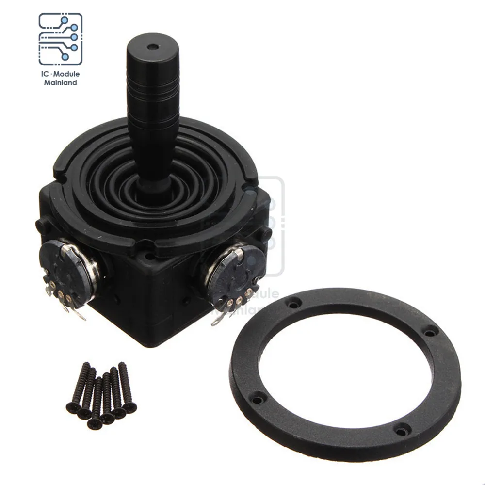 Electric Joystick Reset Potentiometer 5K JH-D202X-R2 2-Axis 2D Monitor Keyboard Ball Joyrode Controller Black 5K Ohm rs485 3d joystick keyboard pelco protocol controller for cctv analogue ptz ahd ptz and hd sdi ptz camera