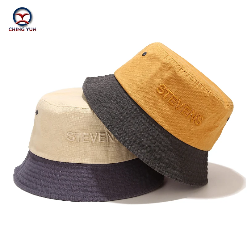 

Hat spring and summer Patchwork alphabet embroidery beach fisherman hat men and woman street relaxation outdoors sunshade hats