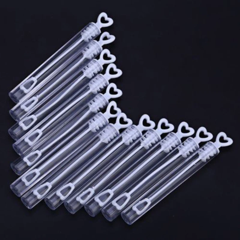 Love Heart Wand Tube Bubbles Soap Bottle Wedding Party Ornament Supplies New
