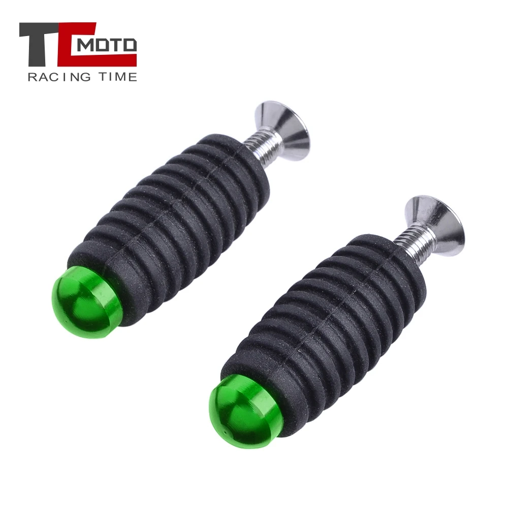 Motorcycle Accessories Motorcycle Footrests Motorcycle Foot Pedals Motorcycle Gear Shift Brake Lever Toe Pegs Toepegs Pedals Footpegs M6 for Kawasaki Ninja 250 300 Z750 Z800 Z900 Z1000 ZX6R/10R