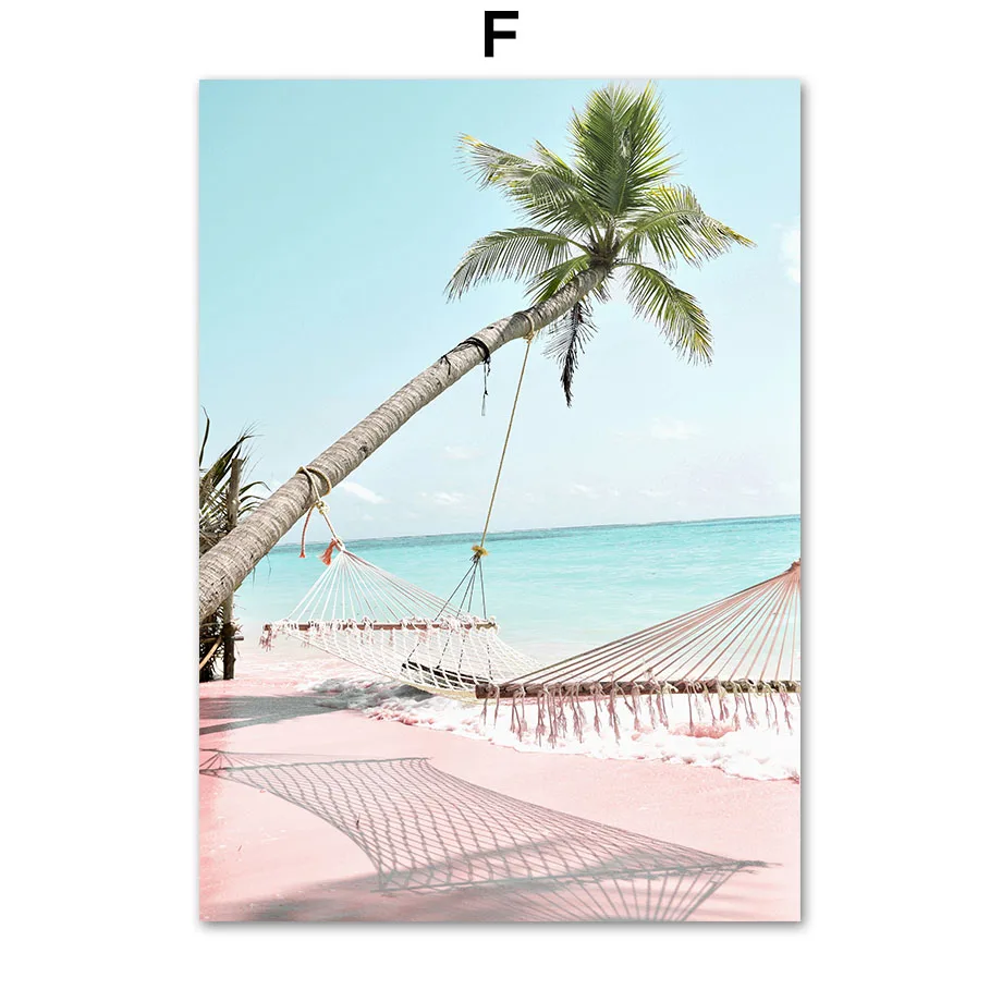 Pink-Sea-Beach-Shell-Pineapple-Hammock-Nordic-Posters-And-Prints-Wall-Art-Canvas-PaintingWall-Pictures-For (6)