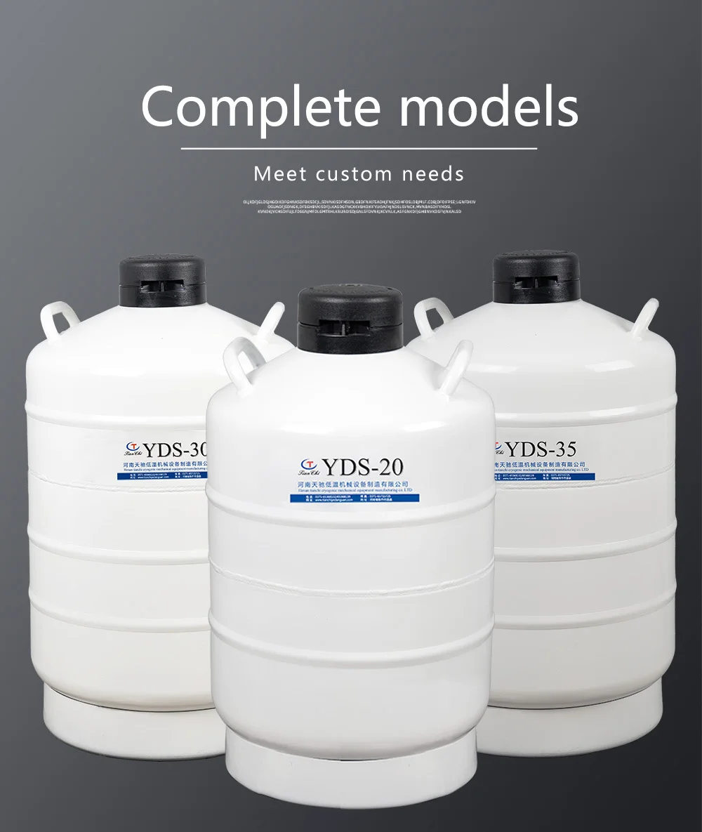 yds35-125 cryogenic storage containers 35 liter vacuum liquid nitrogen tank