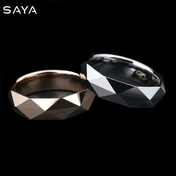 

2016 New Arrival Rose Gold/Silver Tones 5.5MM Width Tungsten Rings Man's Woman's Fashion Jewelry Size 7-11 for Wedding