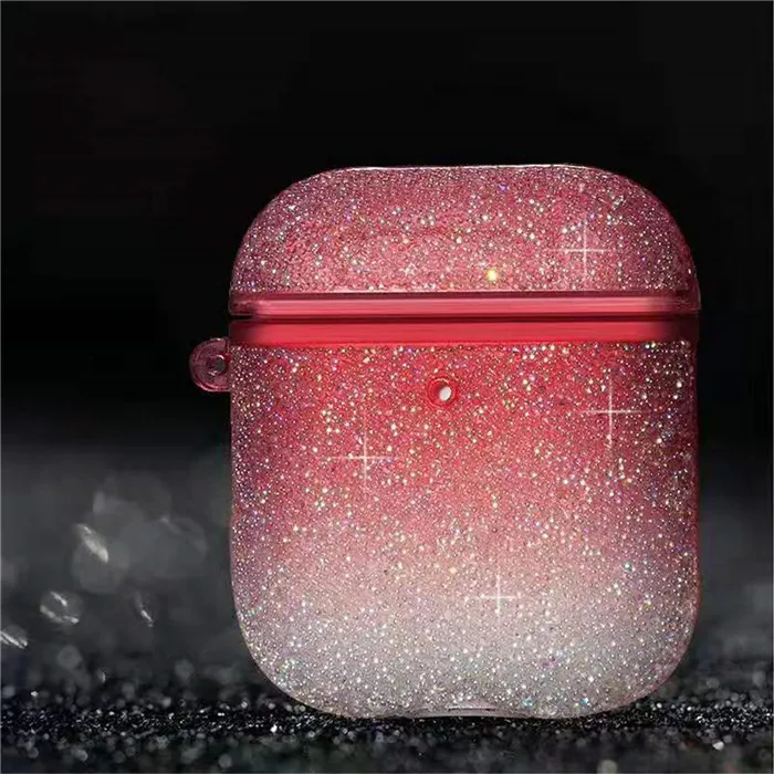 Роскошные блестящие Swarovski Алмазные беспроводные bluetooth наушники чехол для Apple AirPods 1 и 2 Чехлы для Airpods защитный чехол - Цвет: 2